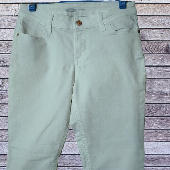 Old Navy Super Skinny Ankle Women's Petite Size 2 White Denim Jeans - Picture 2 of 5